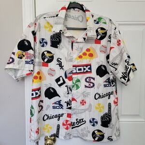 Chicago White Sox Beggars Pizza All Over Print AOP Hawaiian Shirt 2019  Size M